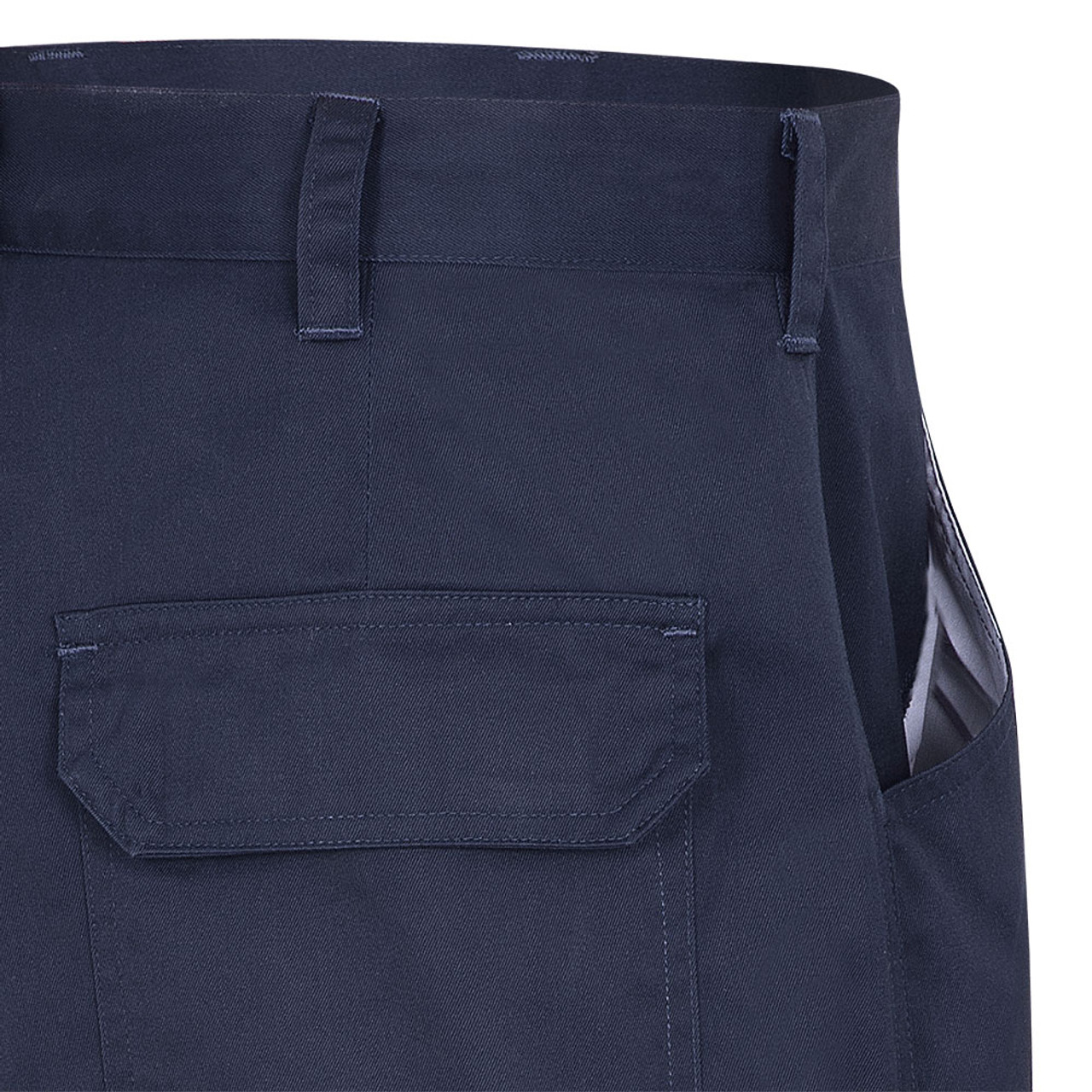 Big Bill 323934NAY28 Twill Cargo Work Pants PolyCotton Navy Blue  Size 28 34 Inseam