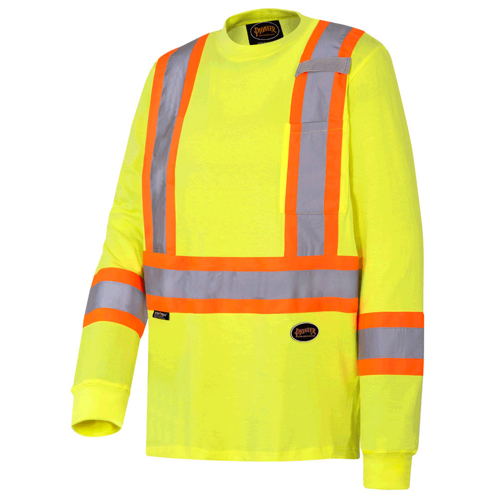 6982 Hi-Viz Cotton Long-Sleeved Safety 