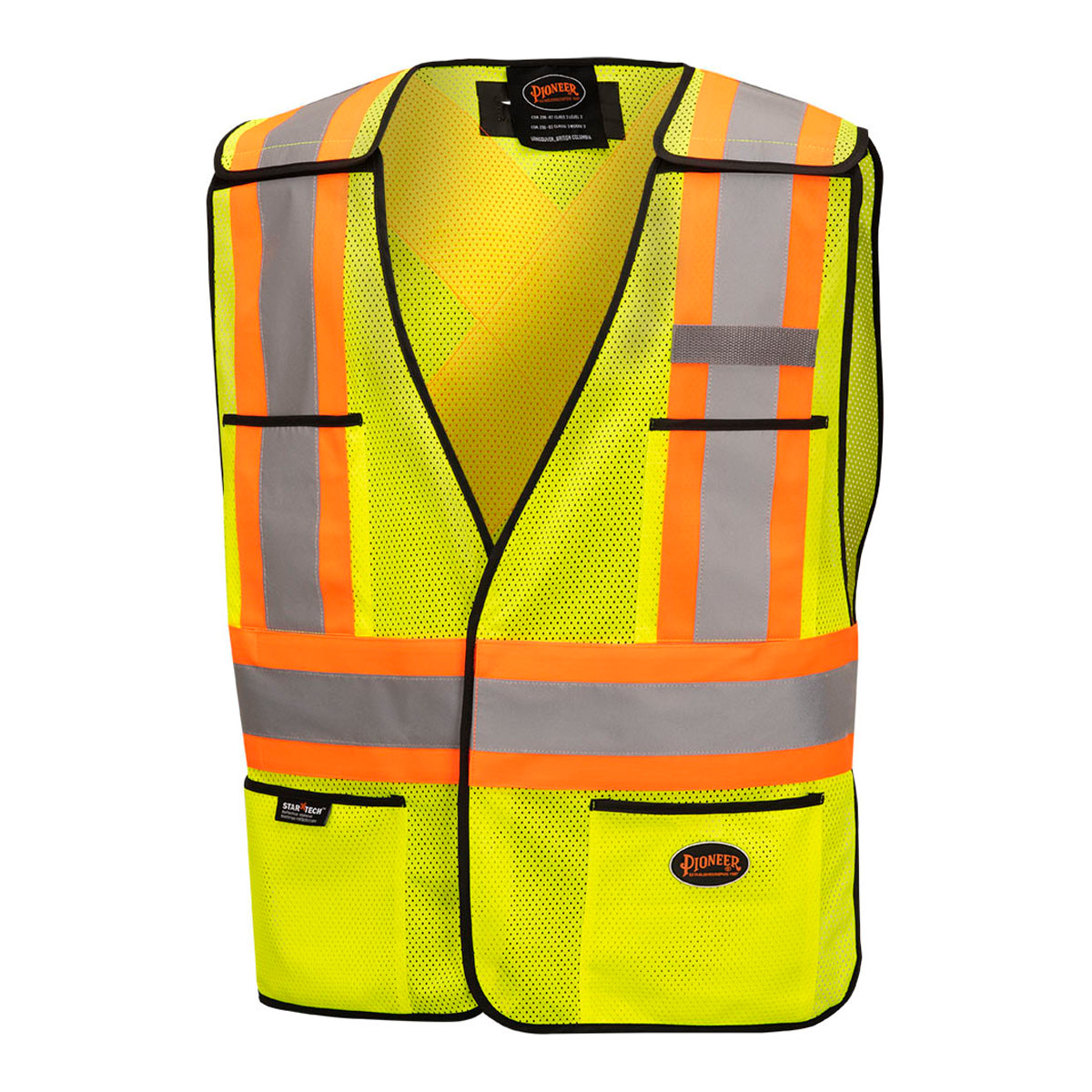 Pioneer Safety Tear-Away Hi-Vis Vest - One Size | SafetyWear.ca