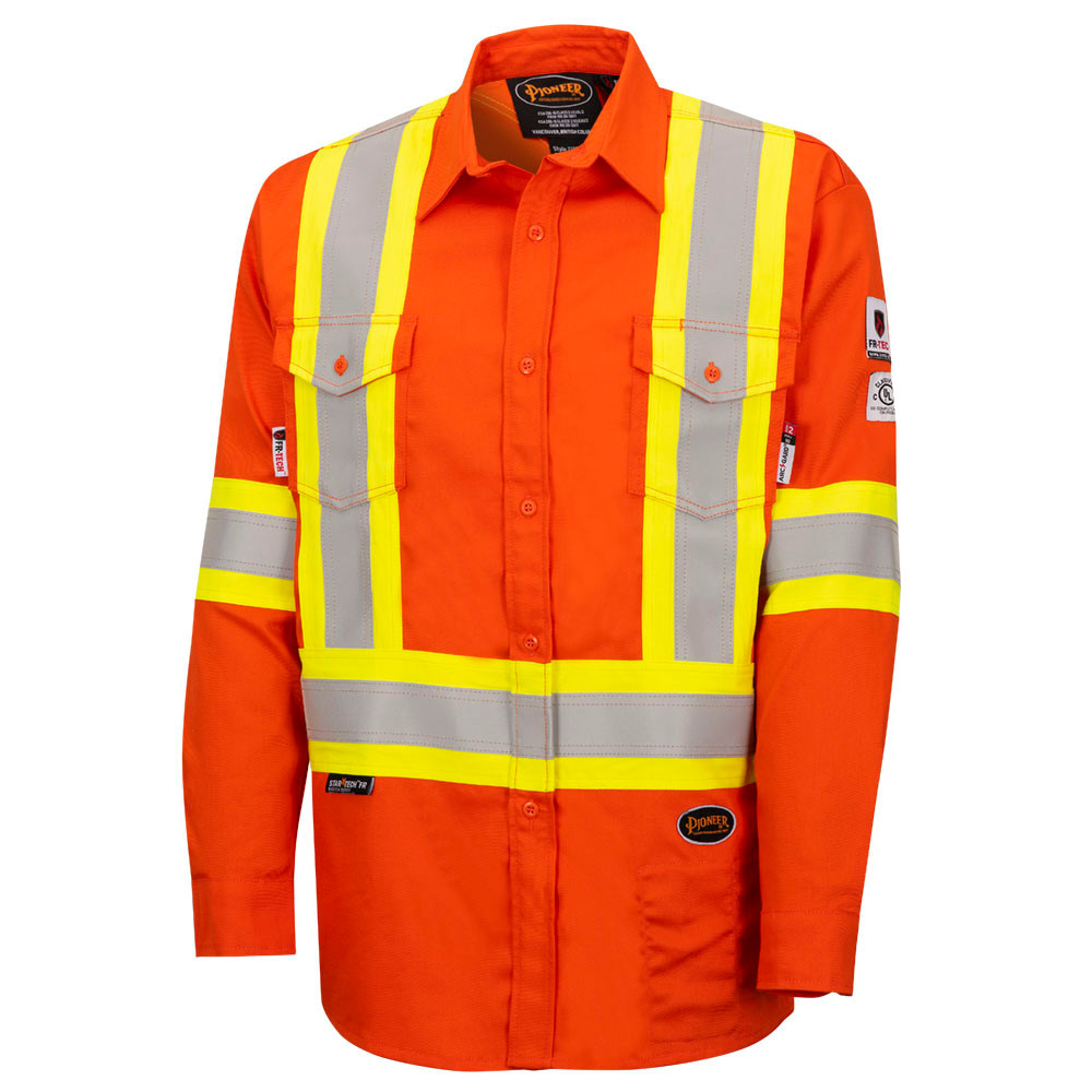 Pioneer FR-TECH® 88/12 7-OZ Flame-Resistant Safety Shirt