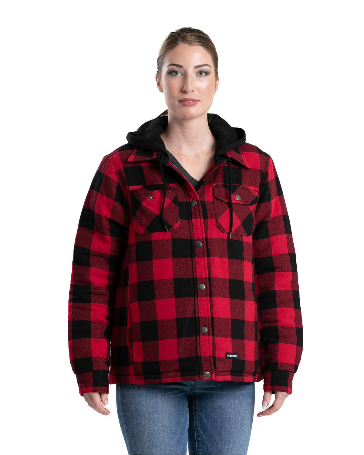BERNE WSH78 Women's Heartland Hooded Shirt Jacket