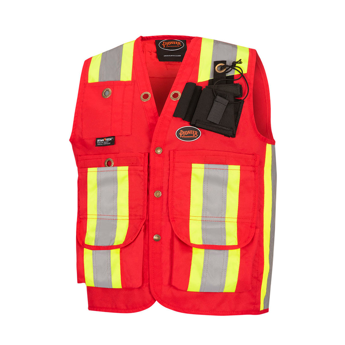 Pioneer 695 Surveyor's / Supervisor's Safety Vest - Red