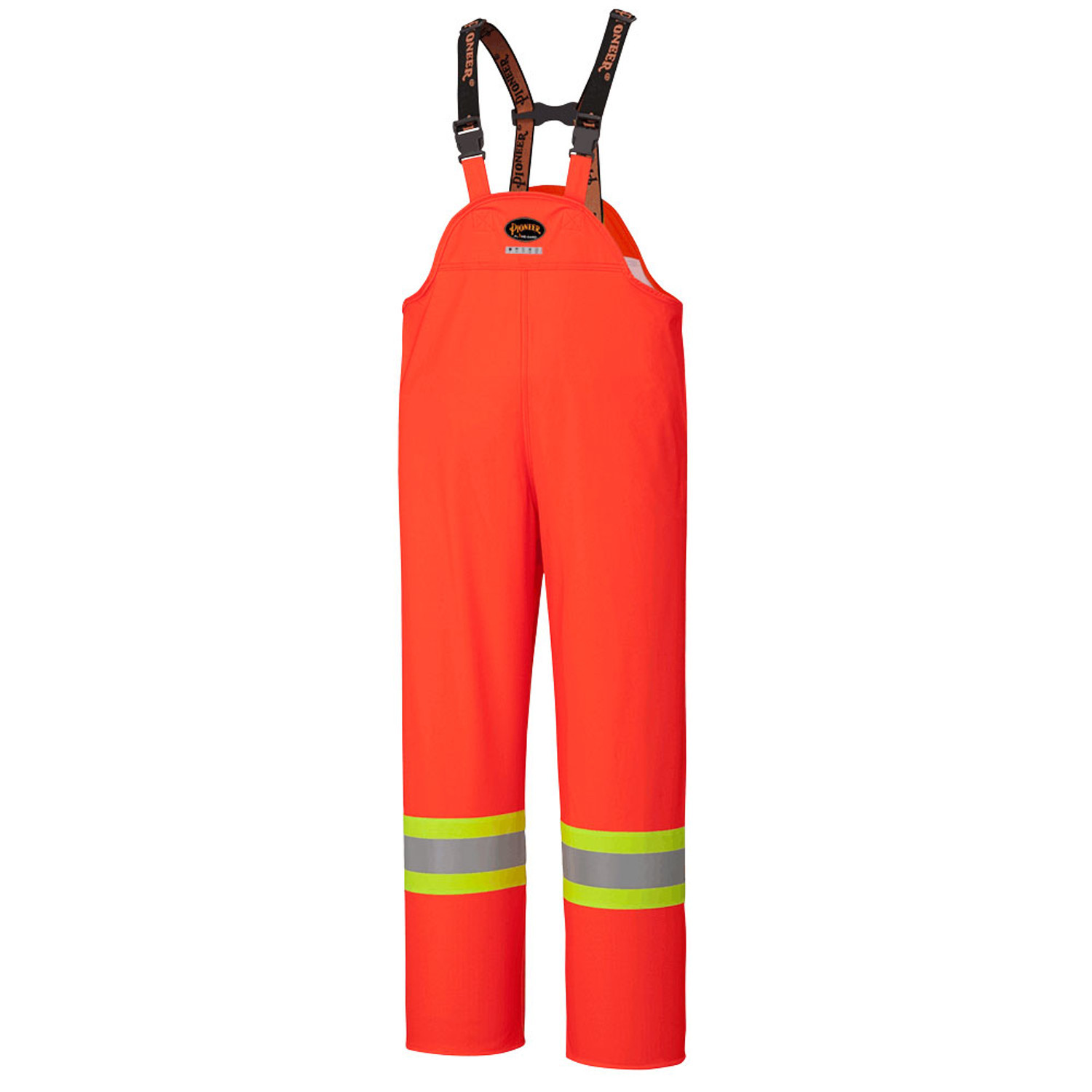 Pioneer 5893 Flame Resistant Waterproof Safety Bib Pants - Hi-Vis