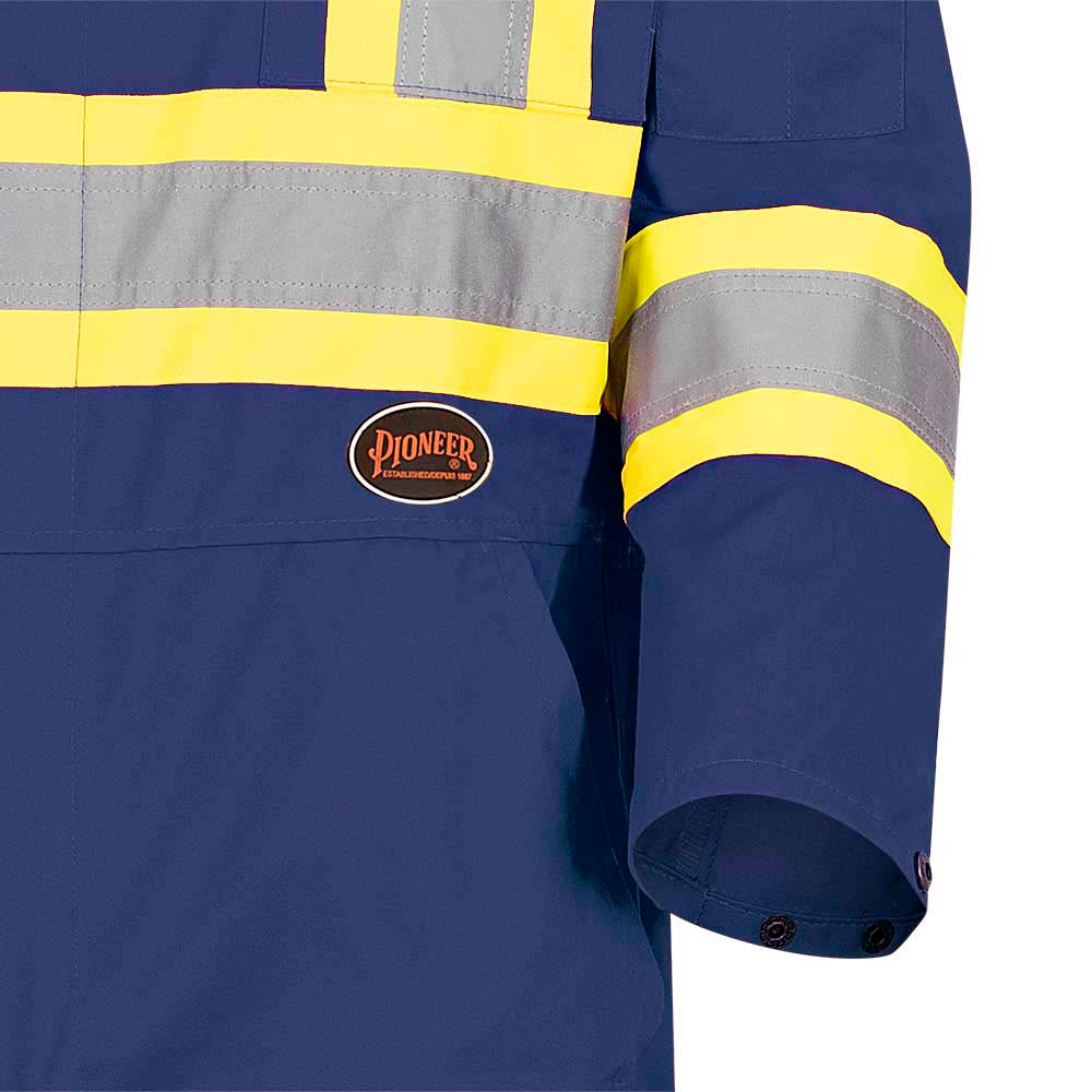 Pioneer 5516 Safety Poly/Cotton Coverall - Navy | SafetyWear.ca