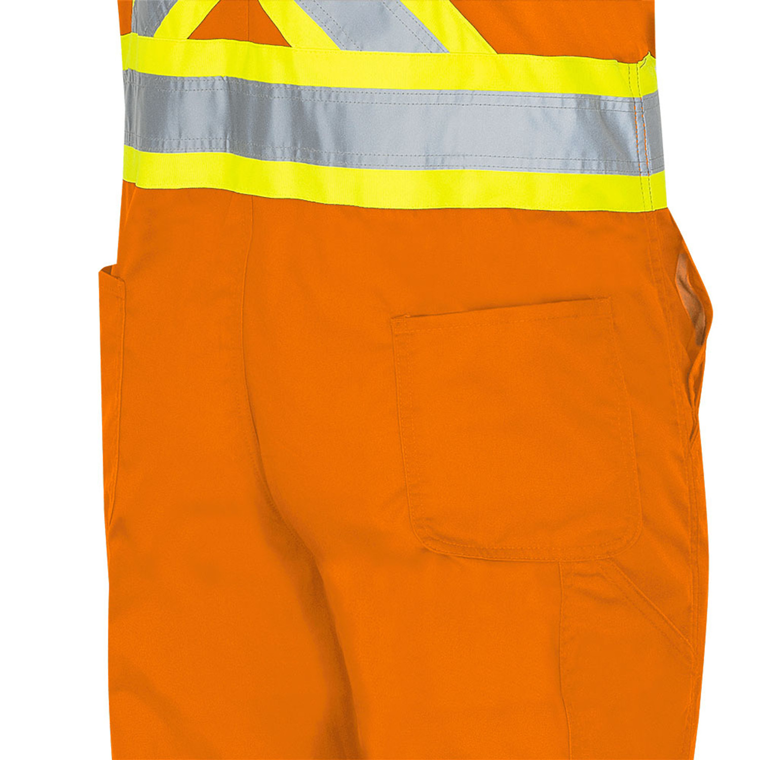 Pioneer 6617 Safety Poly/Cotton Overalls - Hi-Vis Orange