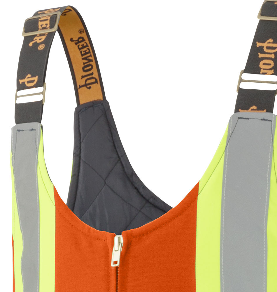 Pioneer 5538 Insulated Cotton Duck Overalls - Hi-Vis Orange