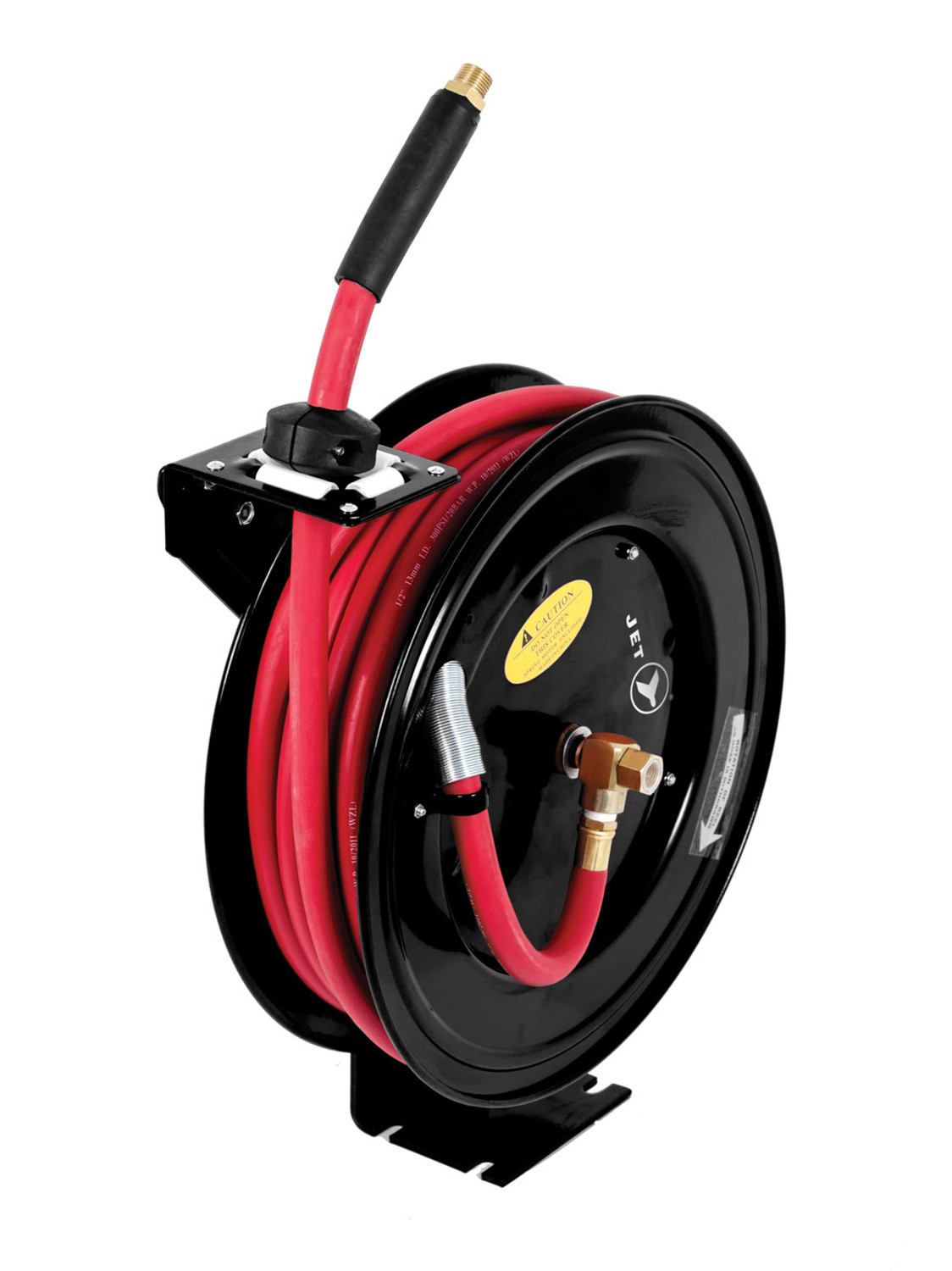 Small Spring Driven Air And Water Hose Reel , Four Direction Non - Snag Hose  Rollers