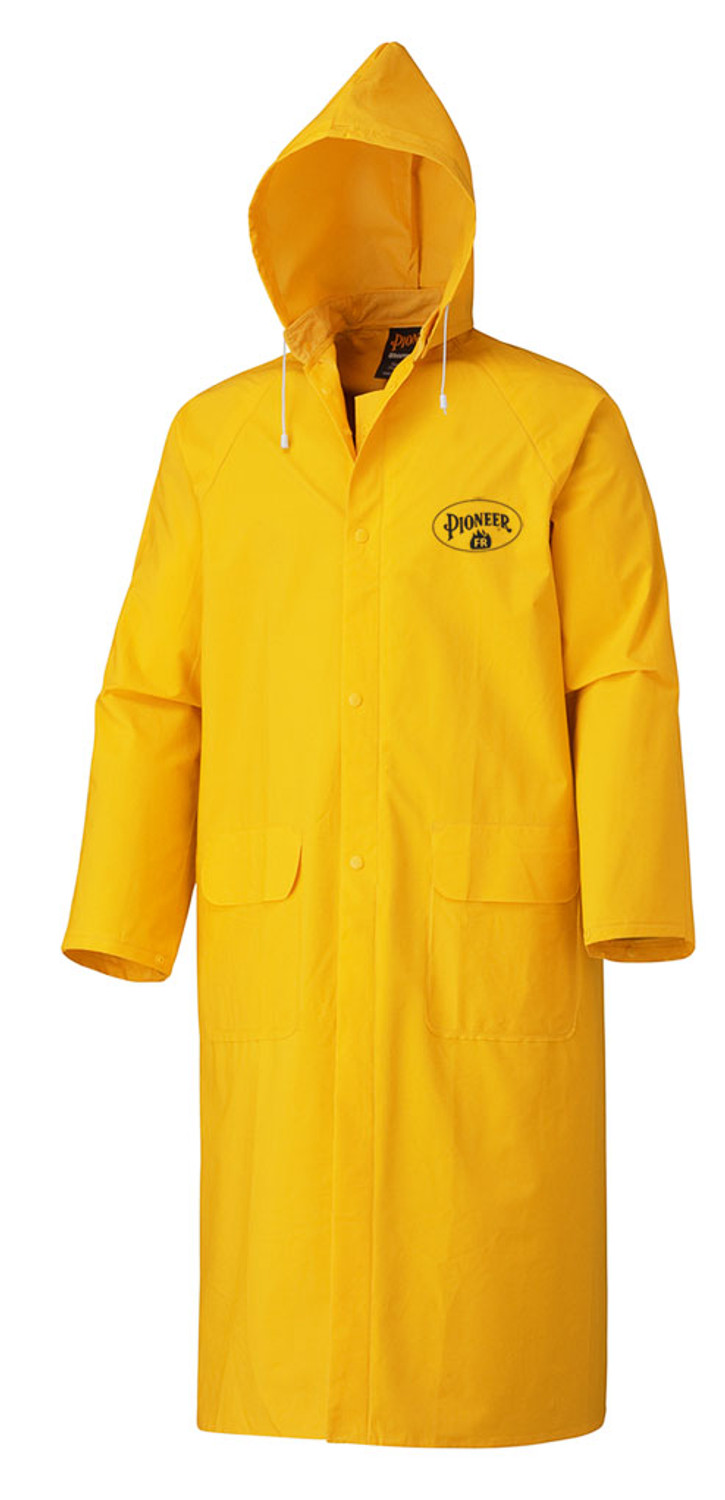 580 Flame Resistant Long Rain Coat | Safetywear.ca