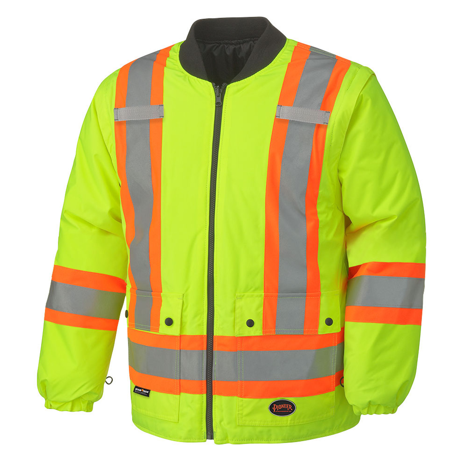 Pioneer 5021BB Waterproof 7-IN-1 Safety Parkas - Hi-Vis Yellow/Green