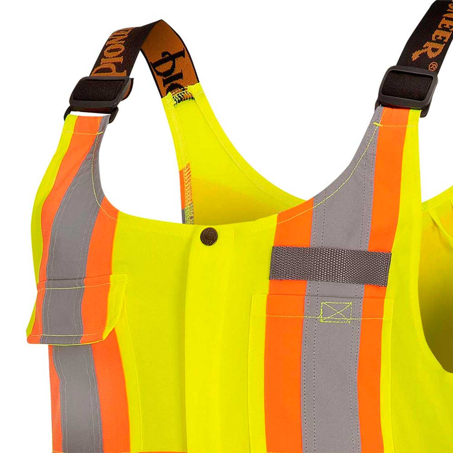 Pioneer 6000W Women's Traffic Safety Overalls - Hi-Vis Yellow/Green
