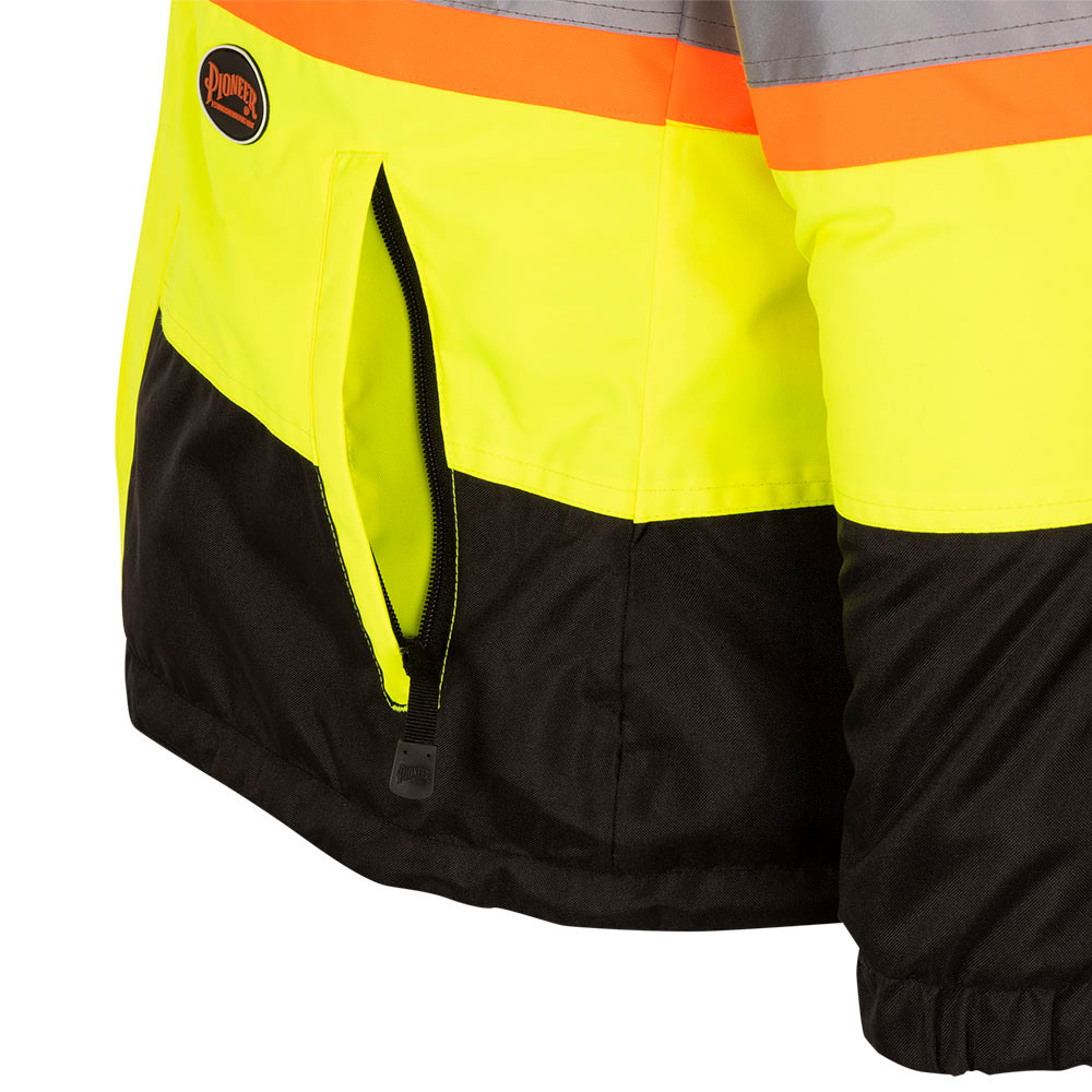 Pioneer 5771 Reversible Safety Jacket - Hi-Vis Yellow | SafetyWear.ca