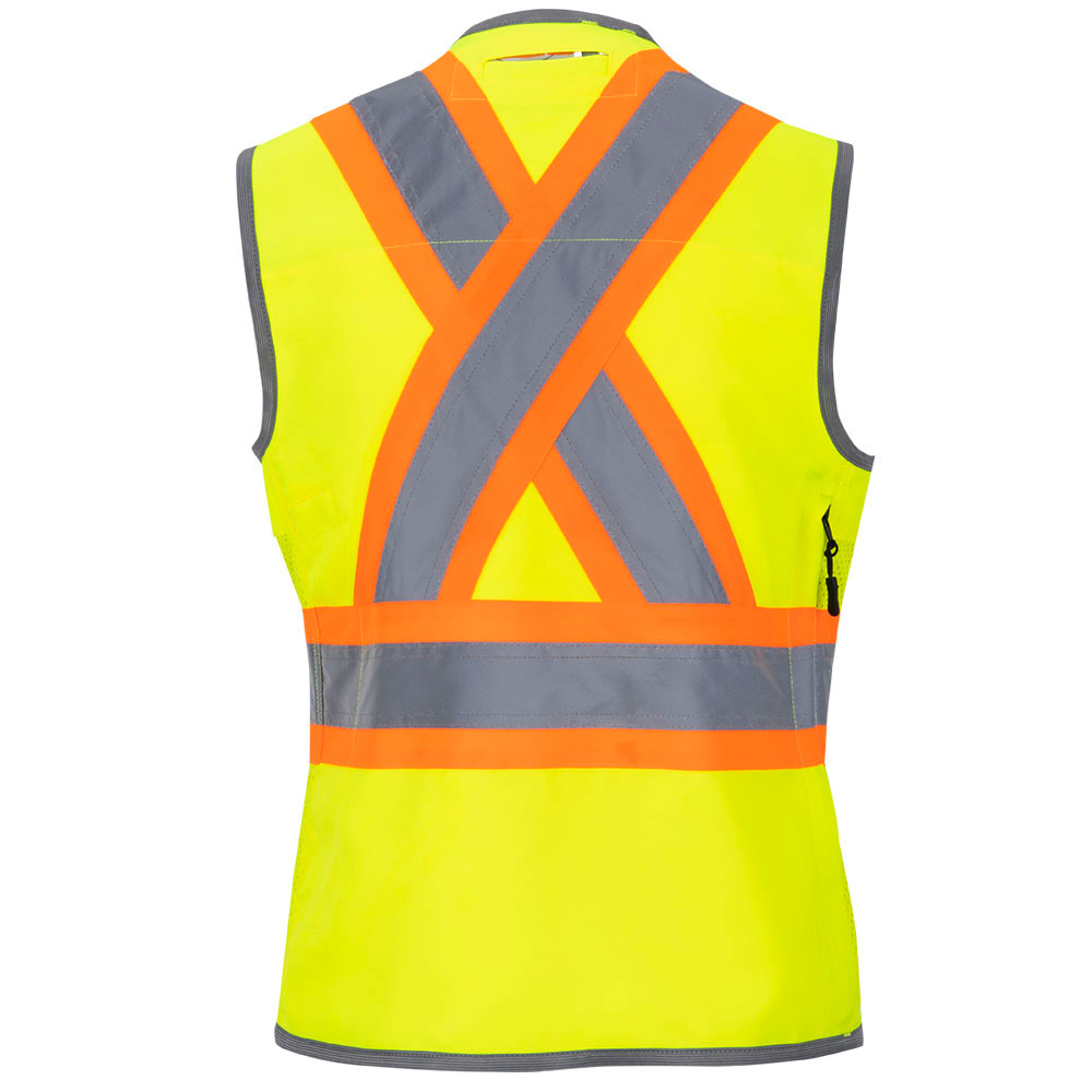 Pioneer Women's Surveyor's 150D Poly Twill Safety Vest - Snap