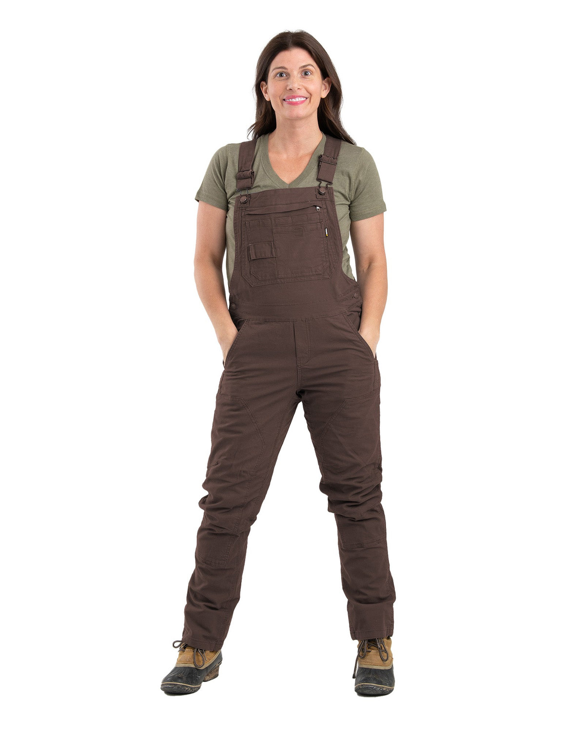 BERNE WB922 Women's Flex Softstone Duck Unlined Bib Overall
