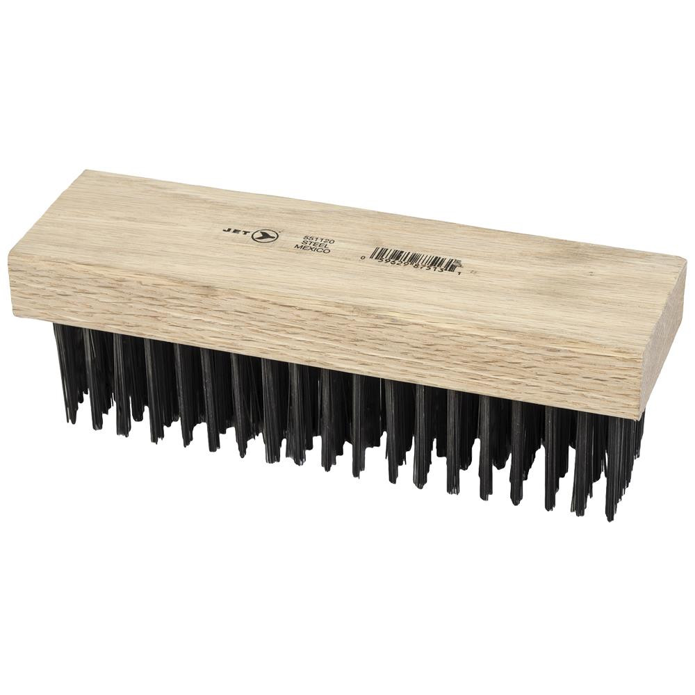 JET 6 Row, Straight Back, Carbon Steel Hand Wire Scratch Brush ...