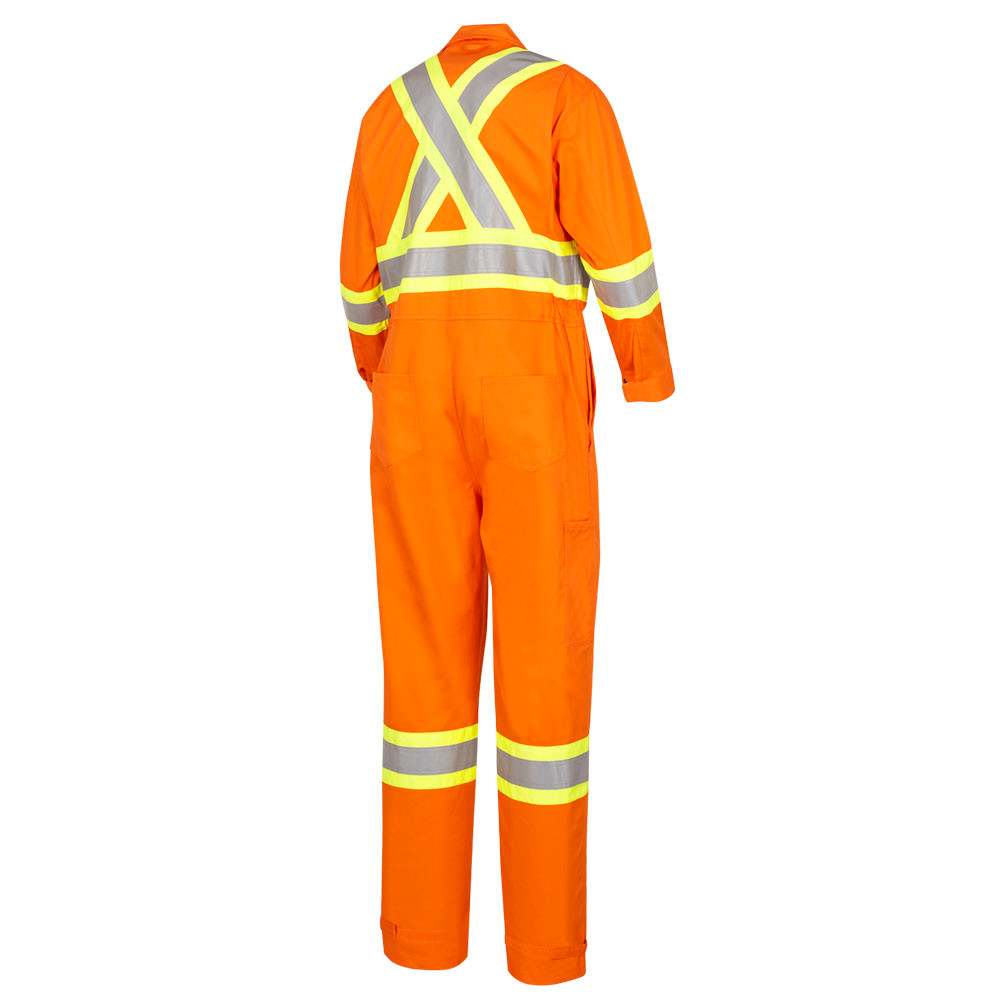 Pioneer 5555T Flame Resistant/ARC Rated Safety Coveralls - Hi-Vis