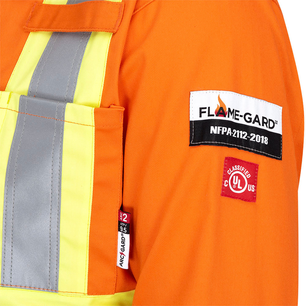 Pioneer 5555T Flame Resistant/ARC Rated Safety Coveralls - Hi-Vis