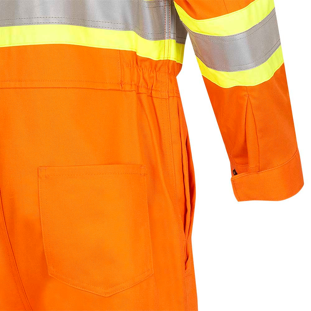 Pioneer 5555T Flame Resistant/ARC Rated Safety Coveralls - Hi-Vis