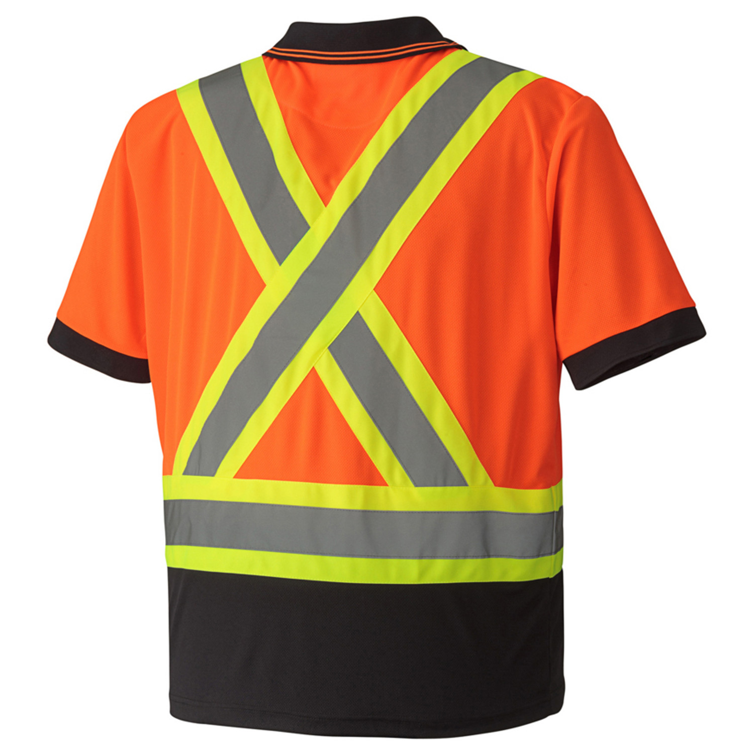 Pioneer 6986 Birdseye Safety Polo Shirt - Hi-Viz Orange