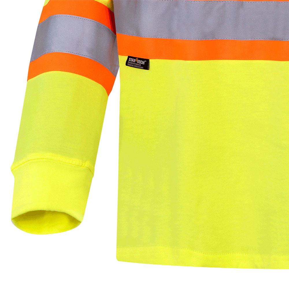 Pioneer 6982 Safety Long Sleeved 100 Cotton Shirt - Yellow/Green