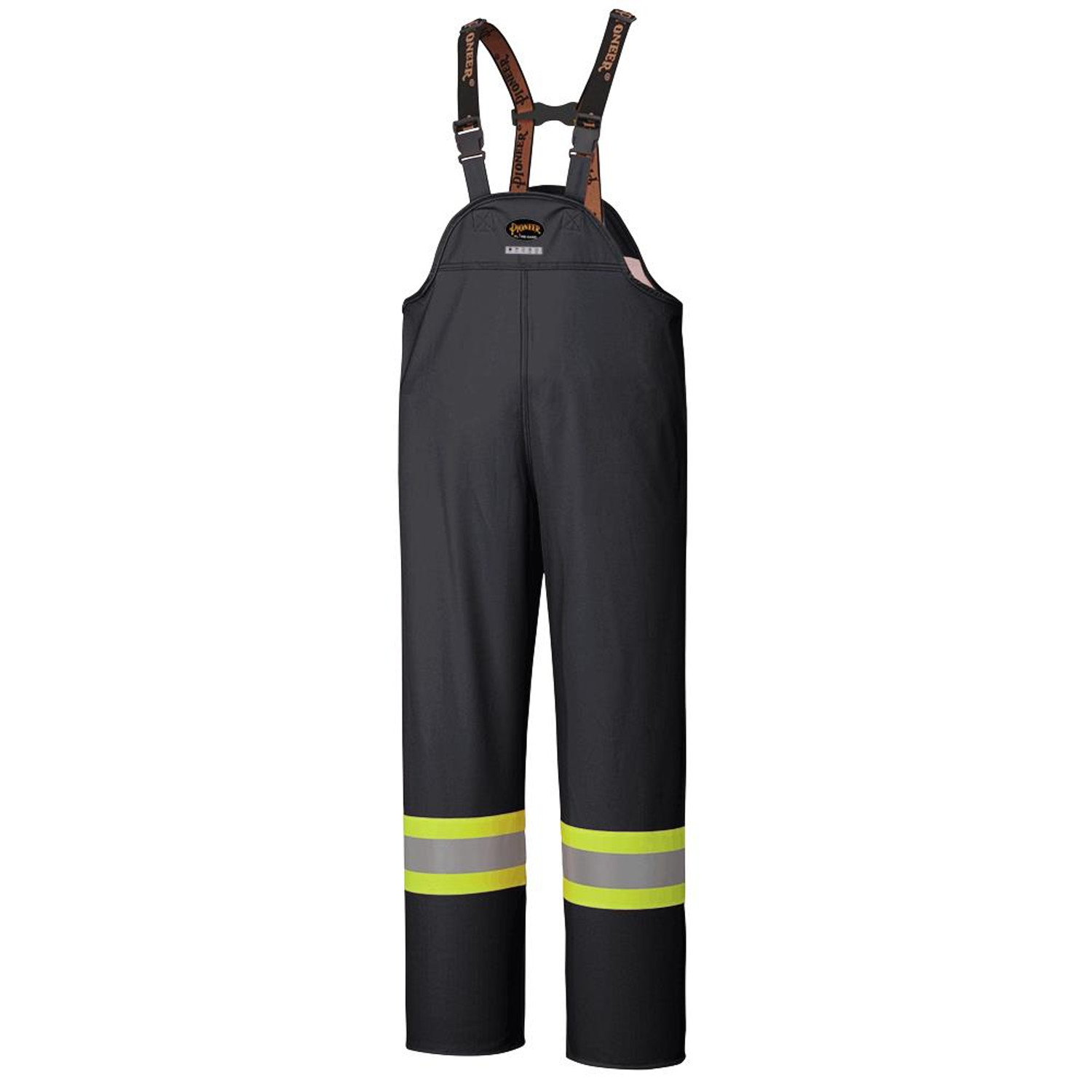 Pioneer 5895BK Flame Resistant PU Stretch Waterproof Bib Pant - Black