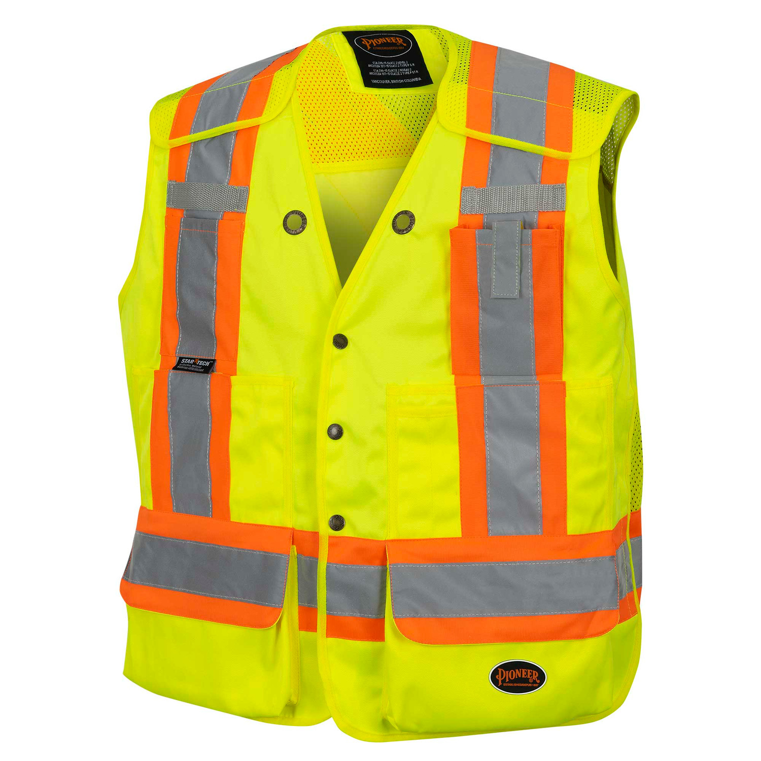 Pioneer Drop Shoulder Tear-Away Surveyor Safety Vest