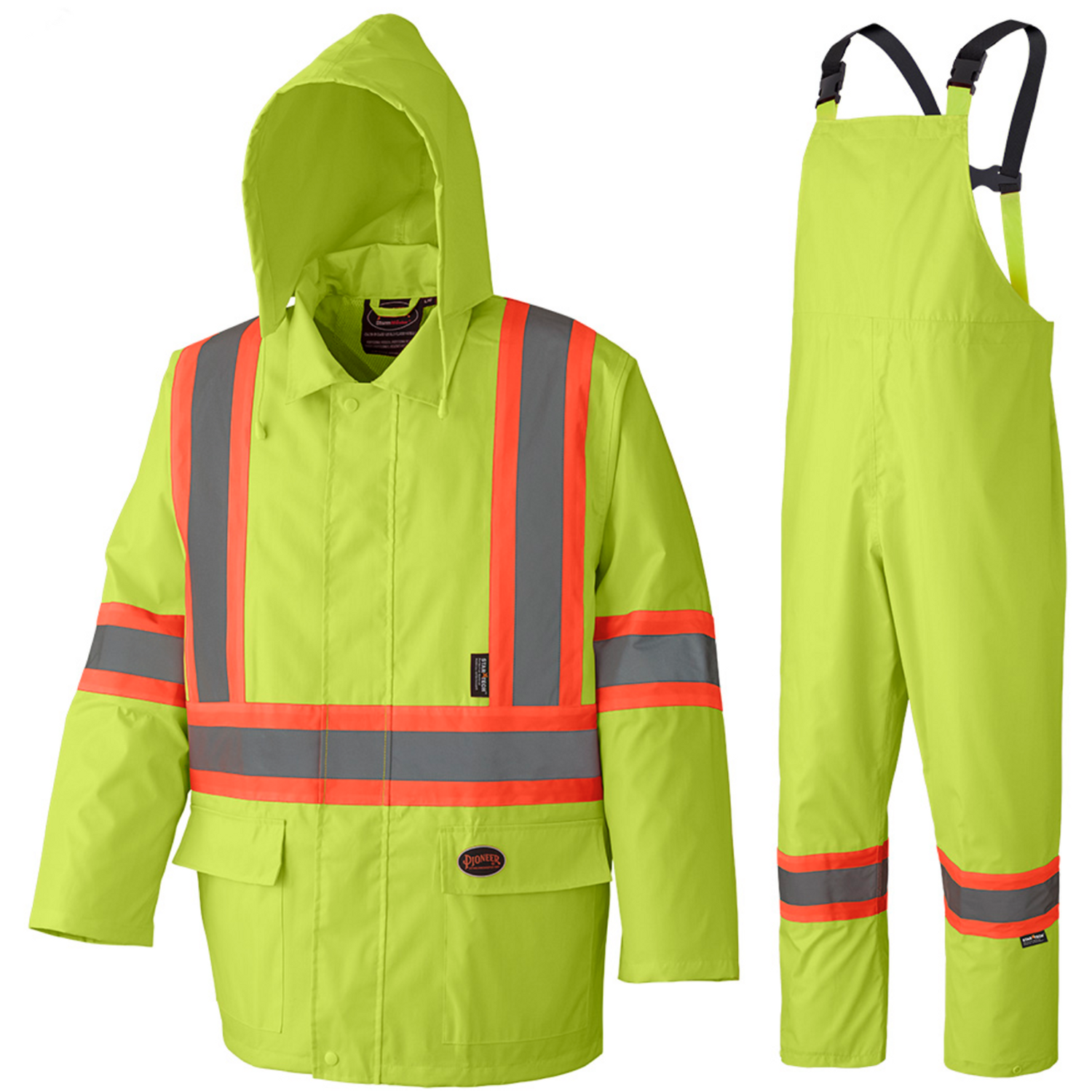 Pioneer 5609 Safety Rainsuits - Hi-Vis Yellow/Green