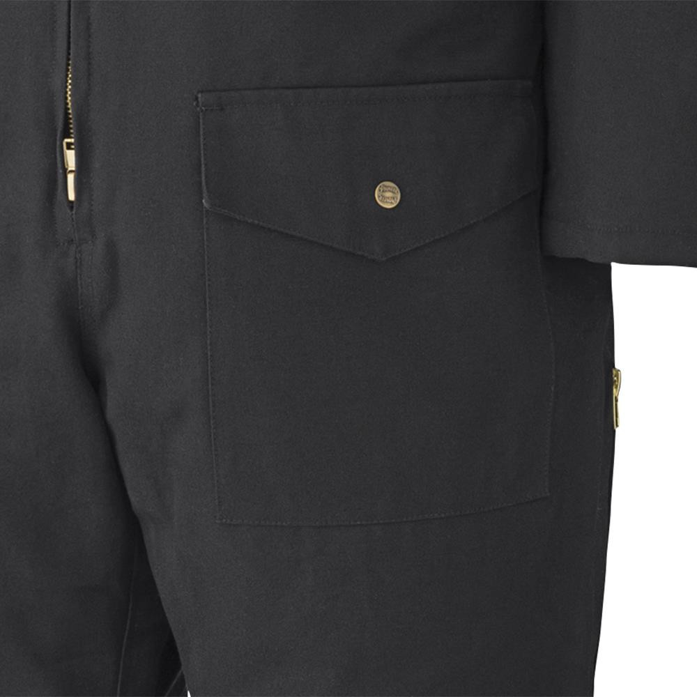 Pioneer 520A Quilted Cotton Duck Coverall - Black | SafetyWear.ca