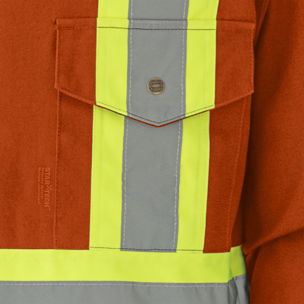 Pioneer 5540A Quilted Cotton Duck Safety Coverall - Orange