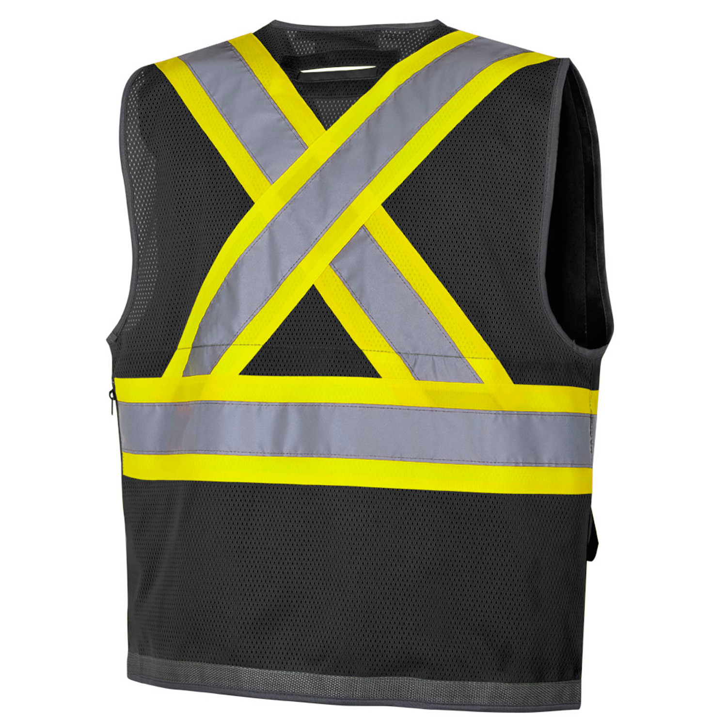 Pioneer Mesh Back Zip Front Surveyor Hi-Vis Safety Vest