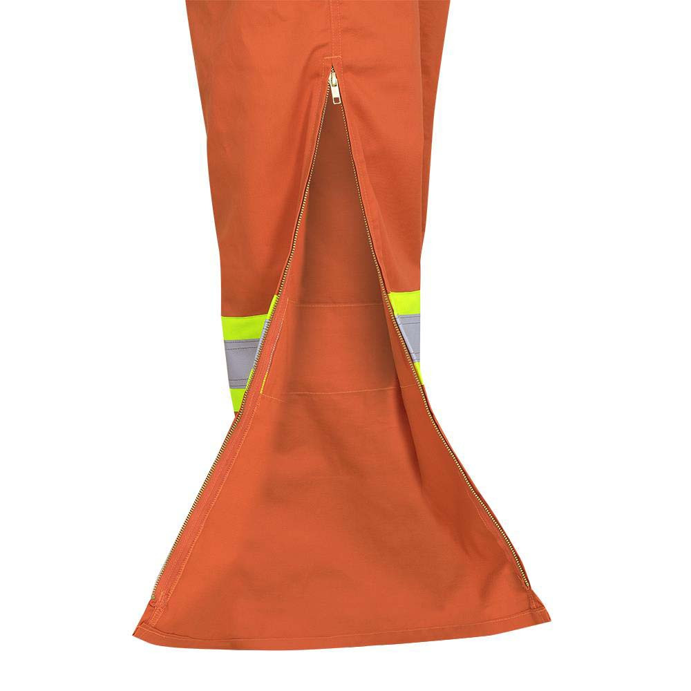 Pioneer 5513T Industrial Wash Safety Coveralls - Hi-Vis Orange