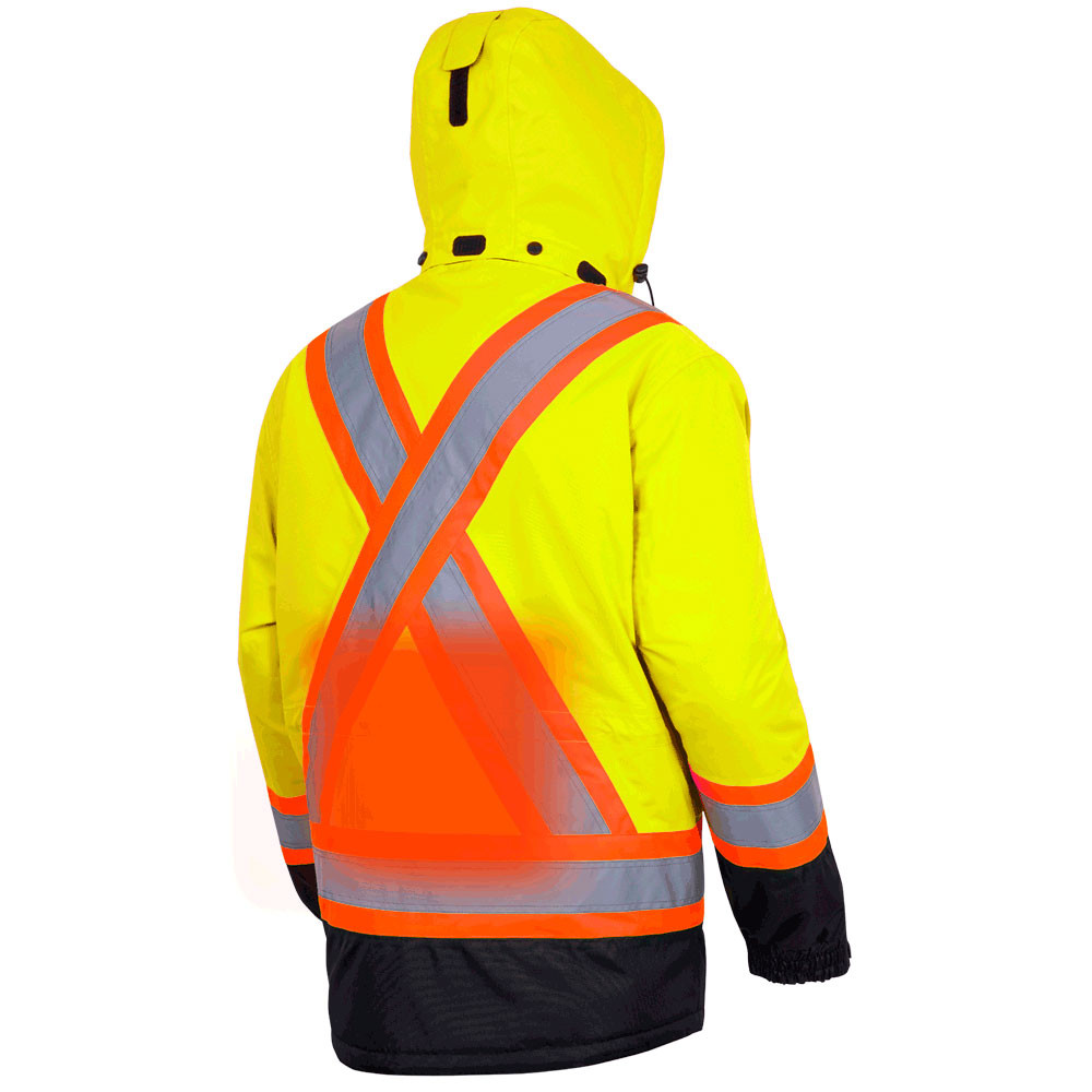 Pioneer 5408 Heated Insulated Safety Jacket HiVis Yellow SafetyWear.ca