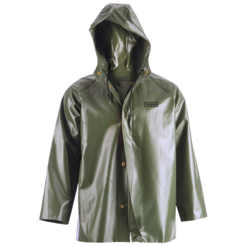 J35 345H Canadian Waterproof Hooded Rain Jacket - PVC Coated Polyester | Safetywear.ca