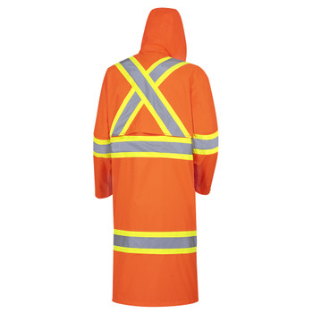 Pioneer 5630 "The Rock" 300D Oxford Waterproof Poly Long Coat - Orange | Safetywear.ca