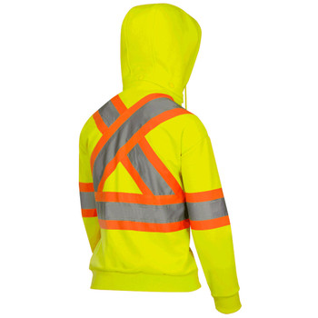 Pioneer 6925W Women's Fleece Hoodie - Hi-Viz Yellow | Safetywear.ca