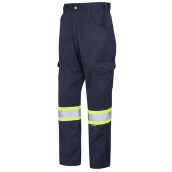 Pioneer 4409 Poly/Cotton Work Pants - HI-Viz Navy | SafetyWear.ca