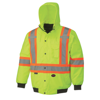 Outer Jacket - 5023 Hi-Viz 100% Waterproof 6-In-1 Bomber Outer Jacket - 5023 Hi-Viz 100% Waterproof 6-In-1 Bomber