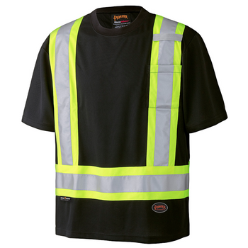 Pioneer 6992 Birdseye Safety T-Shirt - Black | Safetywear.ca