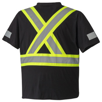 Pioneer 6976 100% Cotton Safety T-shirt - Black | Safetywear.ca