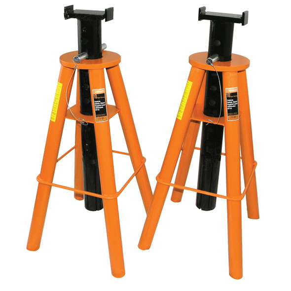 871A 10 Ton Jack Stands High Profile Set - Heavy Duty