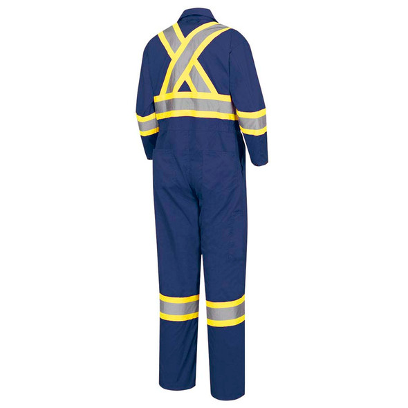 Pioneer 5516T Safety Poly/Cotton Coverall - Navy (Tall) | Safetywear.ca