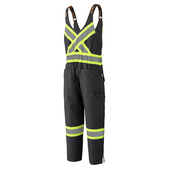 Pioneer 5536BK Safety Quilted Cotton Duck Overalls - Black | Safetywear.ca