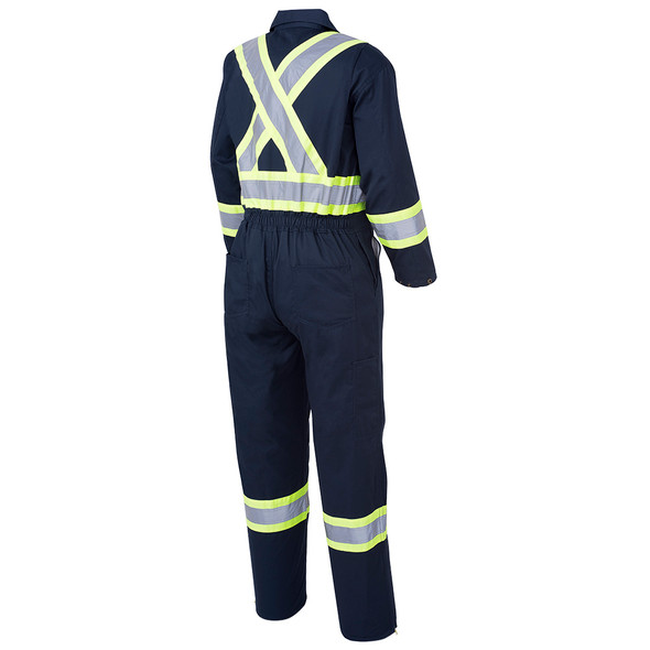 Pioneer 516 Poly/Cotton Safety Coverall - Boot Access Zippers - Black | Safetywear.ca