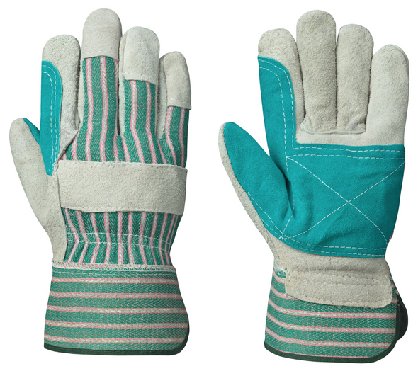 Grey/Green 845 Fitter's Cowsplit Glove