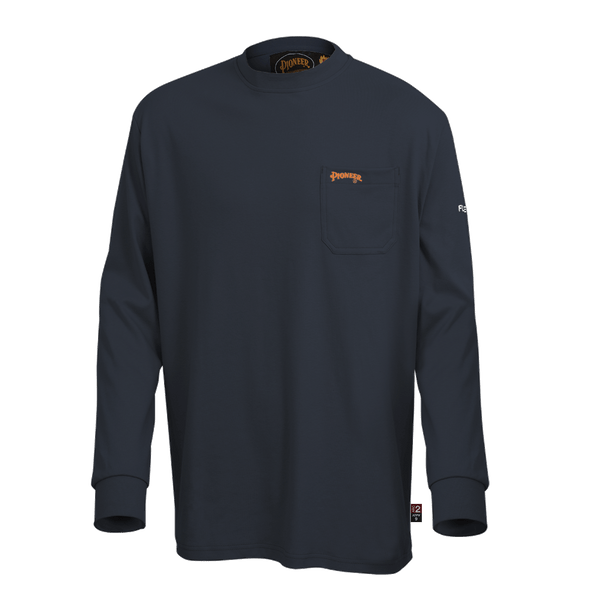 Pioneer 333 Flame Resistant ARC Rated Long Sleeve Shirt - Navy | Safetywear.ca