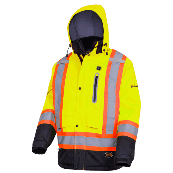 Pioneer 5407 Heated Insulated Safety Jacket - Hi-Vis Orange 