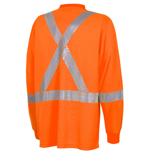 Pioneer 6904A UV Protection Coolpass® Long-Sleeve Safety Shirt - Hi-Viz Orange | Safetywear.ca