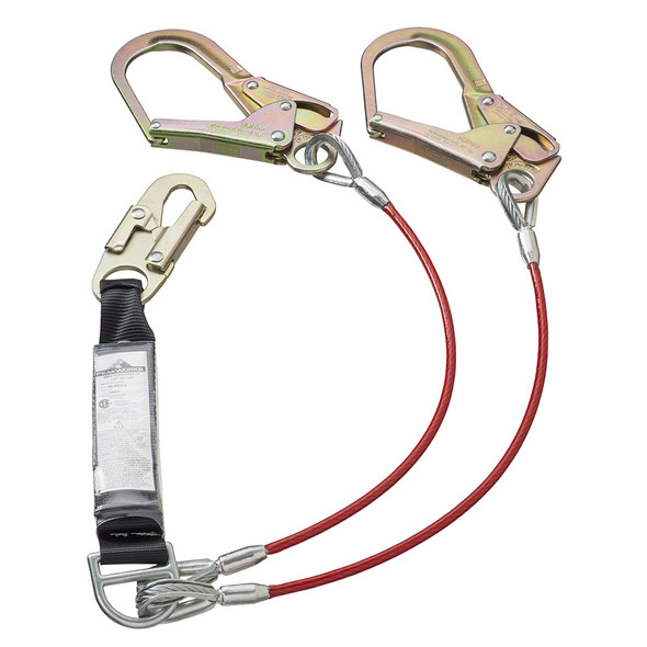 Peakworks SA-55522-6 Shock Absorbing Lanyard - Snap Form Hooks- 6' (1.8M) | Safetywear.ca