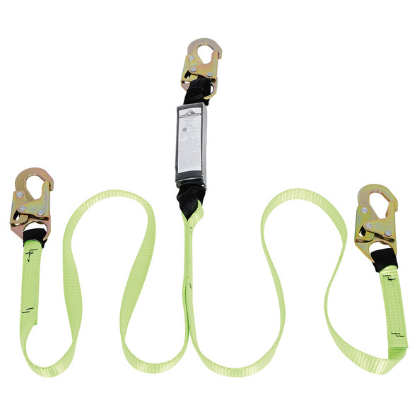 Peakworks SA-54000-6 Shock Absorbing Twin Leg Lanyard - Snap