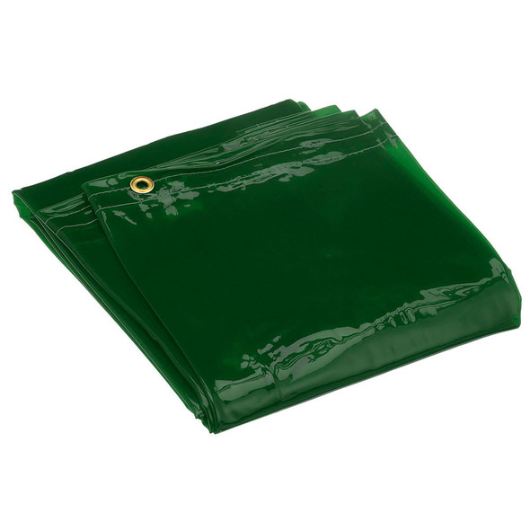 Jackson 14mm Transparent Welding Curtain - Green - 6' x 6' | Safetywear.ca