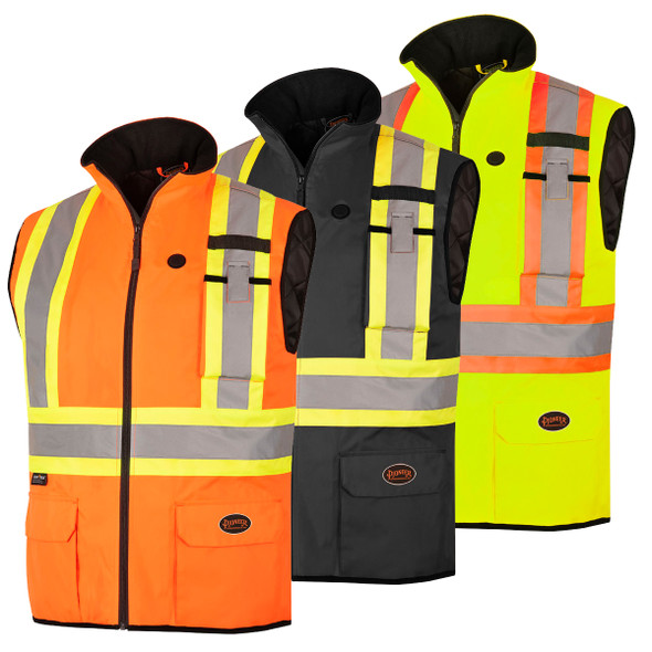 Pioneer 5417/5419/5418 Heated Insulated Waterproof Safety Vest | SafetyWear.ca